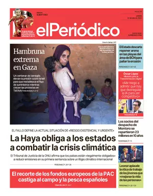 La portada de EL PERIÓDICO del 24 de julio de 2025