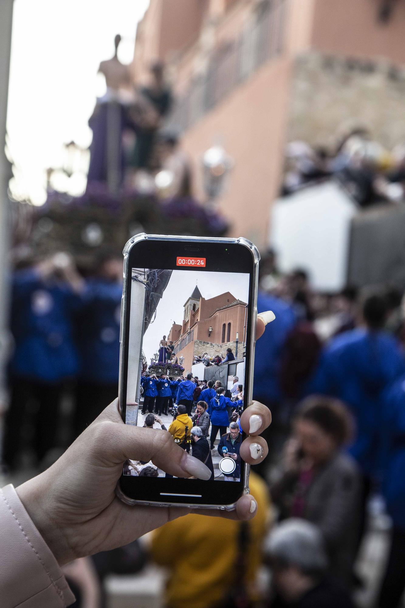 Hermandad Agustina procesiona el Lunes Santo por las calles del casco antiguo