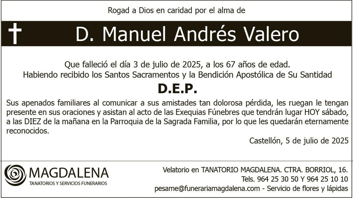 D. Manuel Andrés Valero