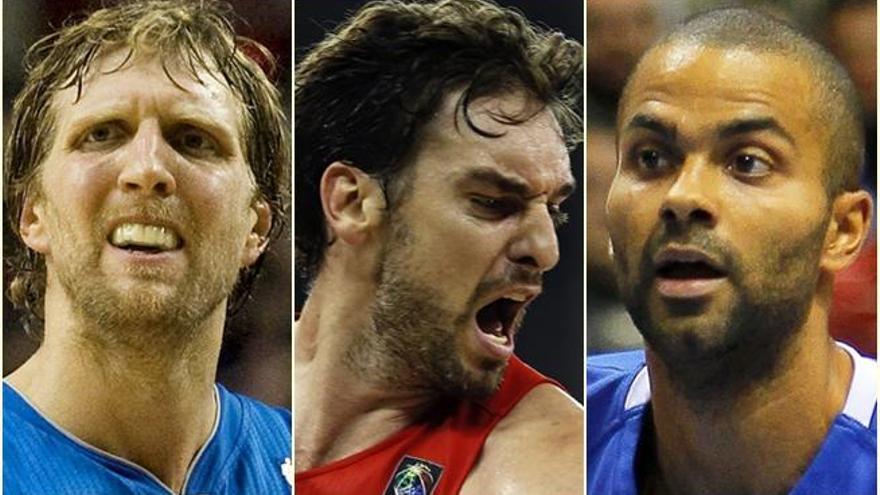 Nowitzki, Gasol y Parker, estrellas del Eurobasket.