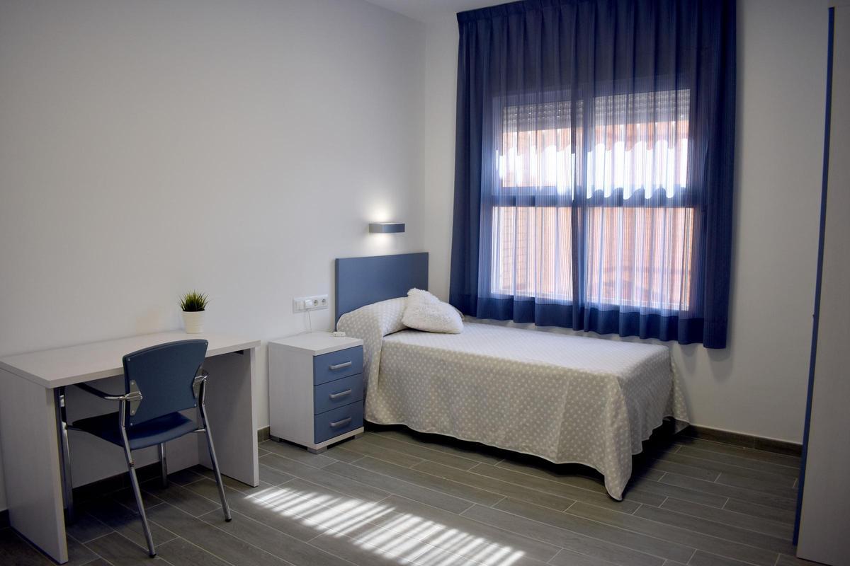 Habitación individual de una de las residencias de RVSM.