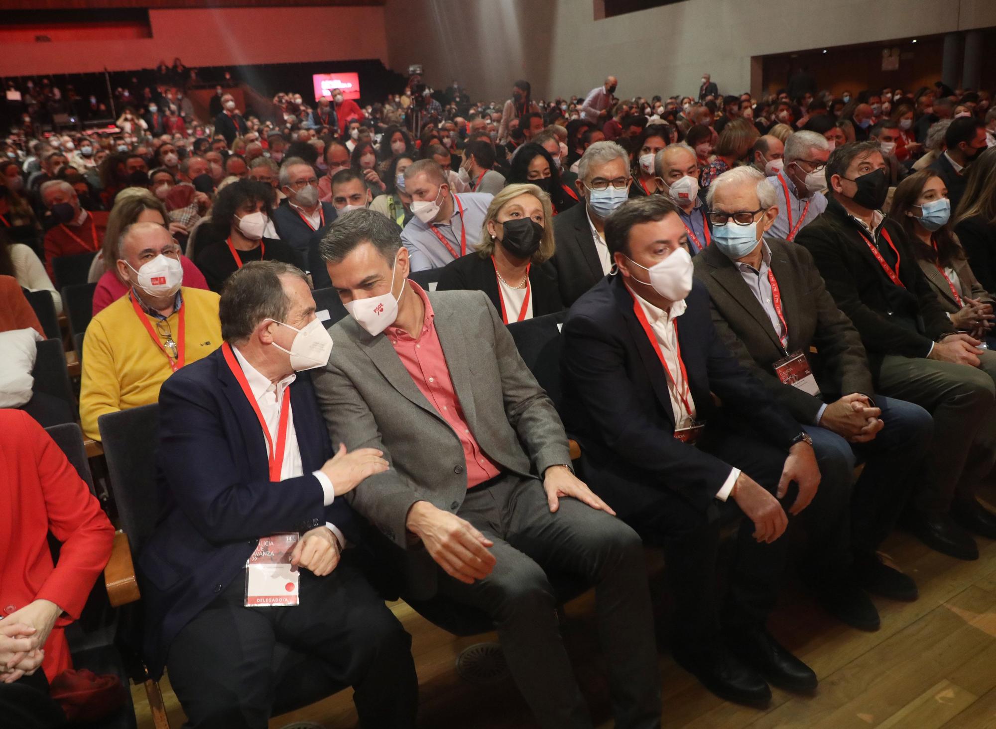 Pedro Sánchez clausura el congreso del PSdeG en Santiago