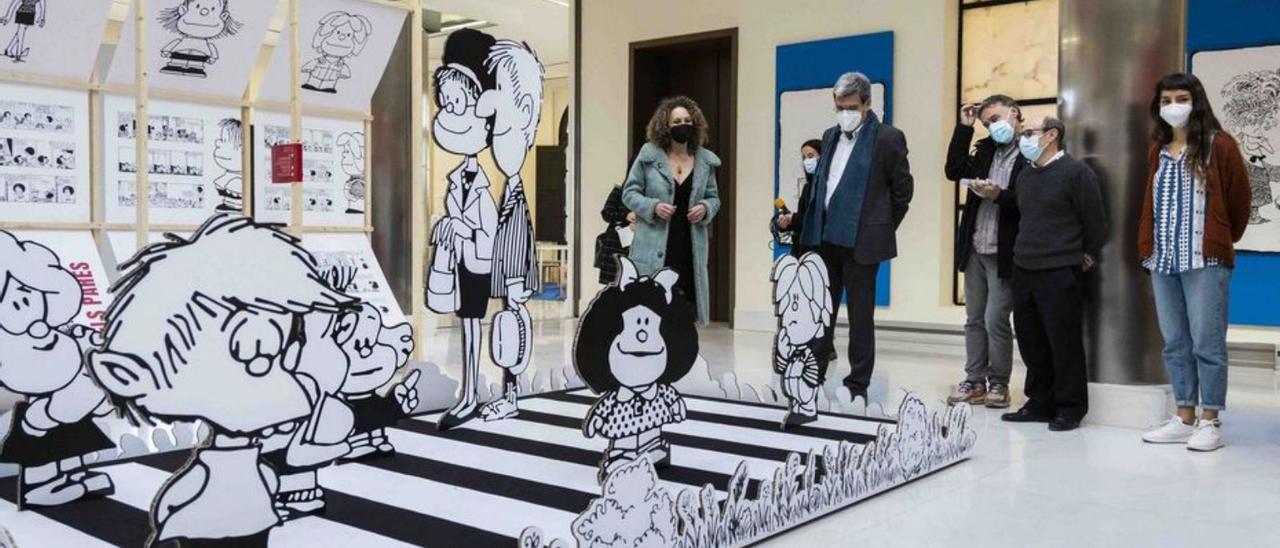«Quino. Mafalda y mucho más» expuesta en València.  | GERMÁN CABALLERO