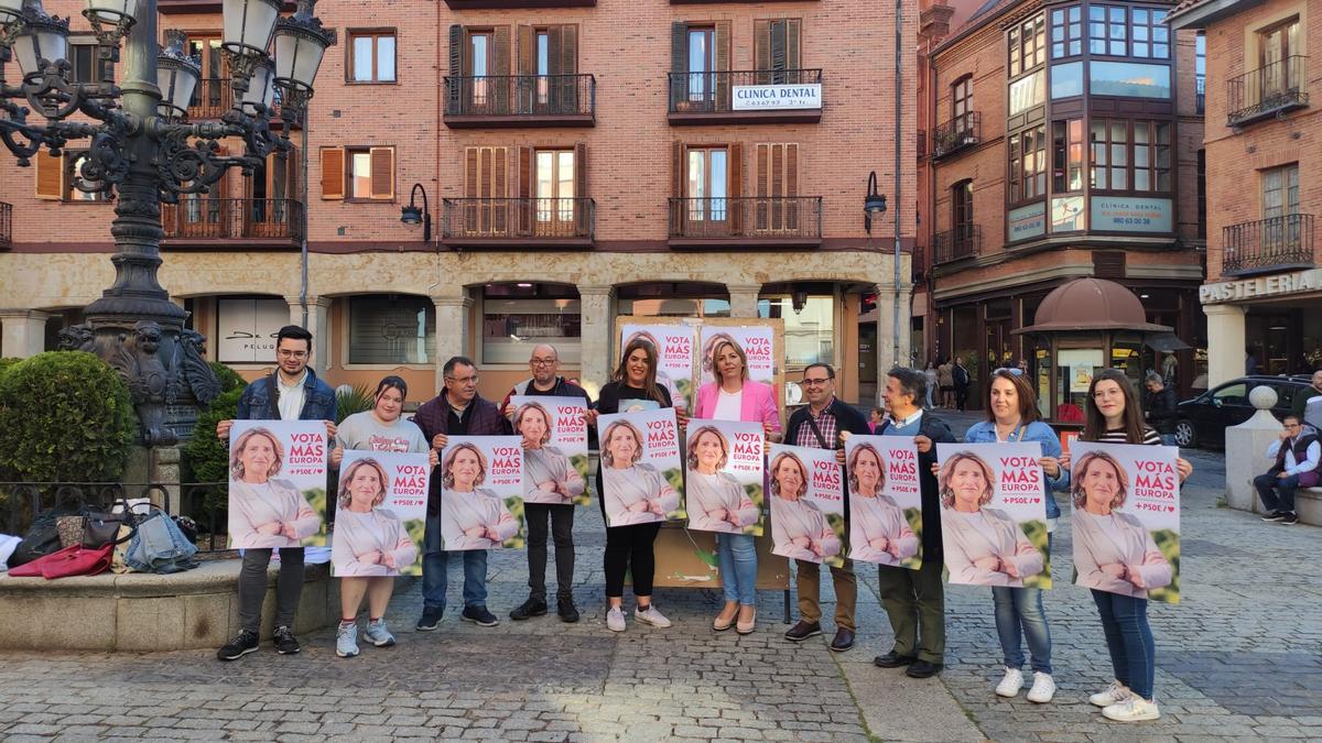 Acto de inicio de campaña de modo virtual, del PSOE de Benavente. / E. P.