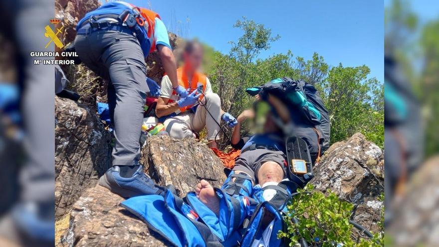 Rescatado un parapentista tras sufrir un accidente en el Cerro del Bujo, en Huelva