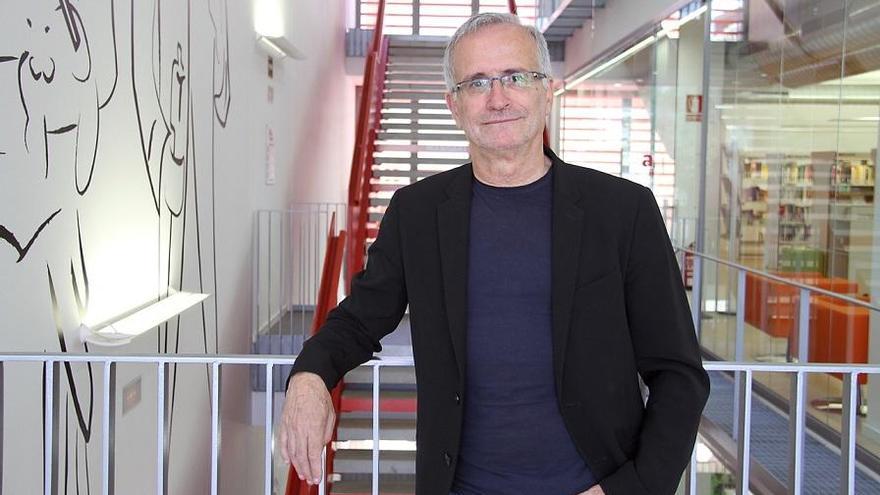 Ramon López de Mántaras a la biblioteca de Sant Vicenç, el 2018