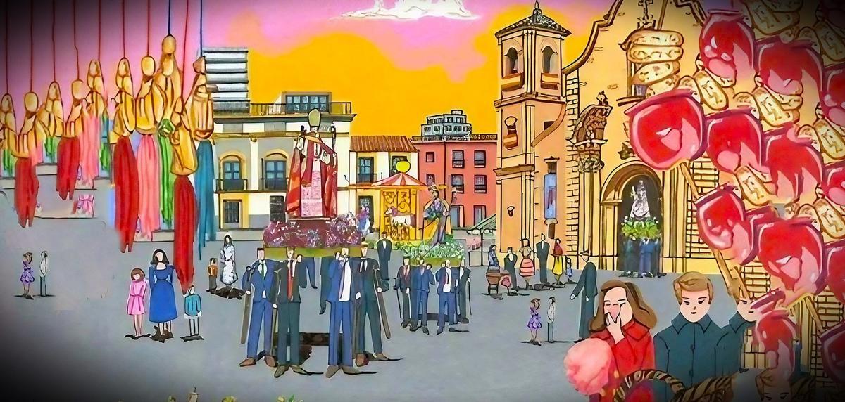 Cartel anunciador de las Fiestas de Santa Eulalia