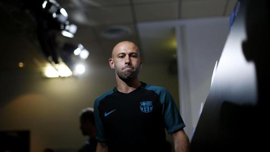 Javier Mascherano sufre una lesión en el bíceps femoral