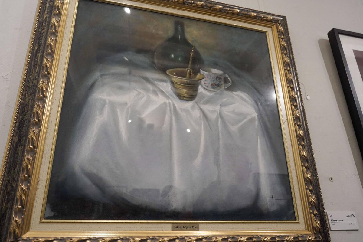 La inauguració de les pintures de Rafael López Pozo, en imatges