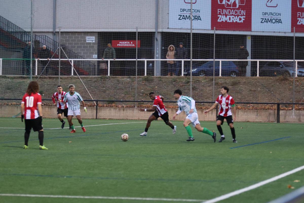 Imagen del encuentro disputado entre el Zamora CF "B" y el Betis CF