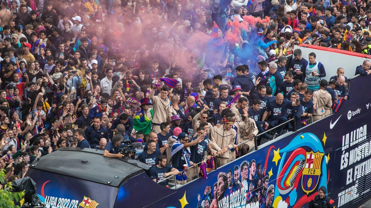 Inicio de la Rúa del Barça.