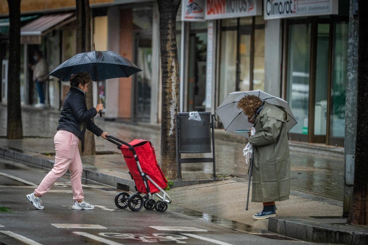 Día de lluvia en Barcelona