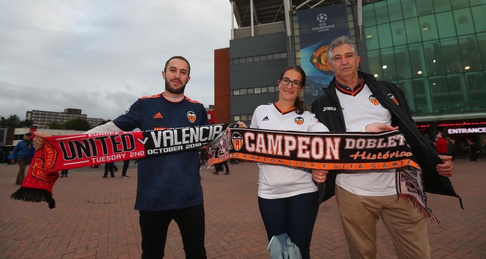 La afición del Valencia CF toma Mánchester