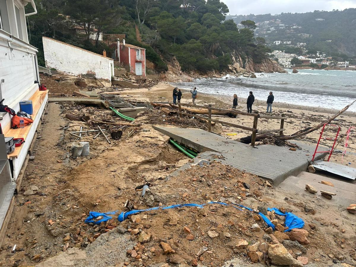 Afectacions al litoral de Begur.