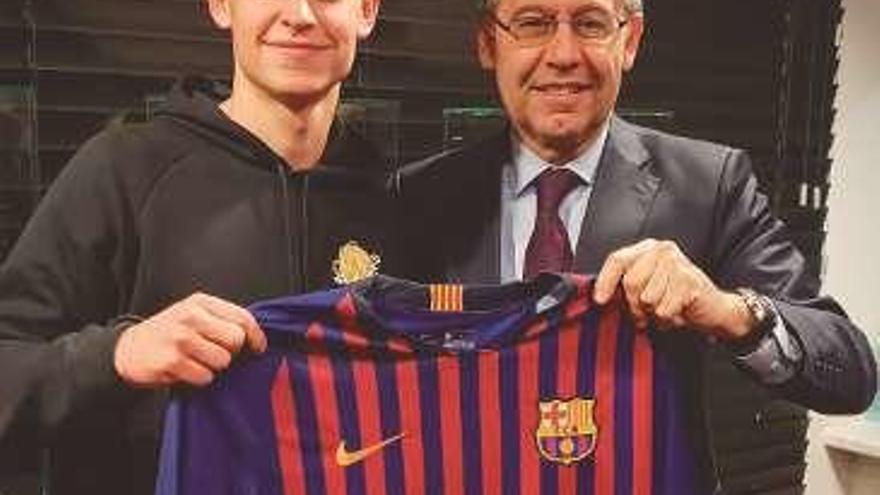 De Jong y Bartomeu. // Efe