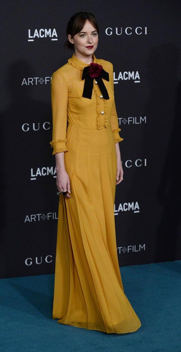 Dakota Johnson, en la gala LACMA 2015 de Los Ángeles