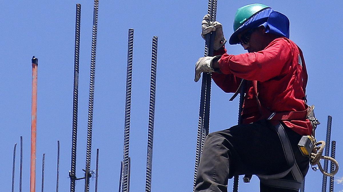 Un trabajador en una obra.