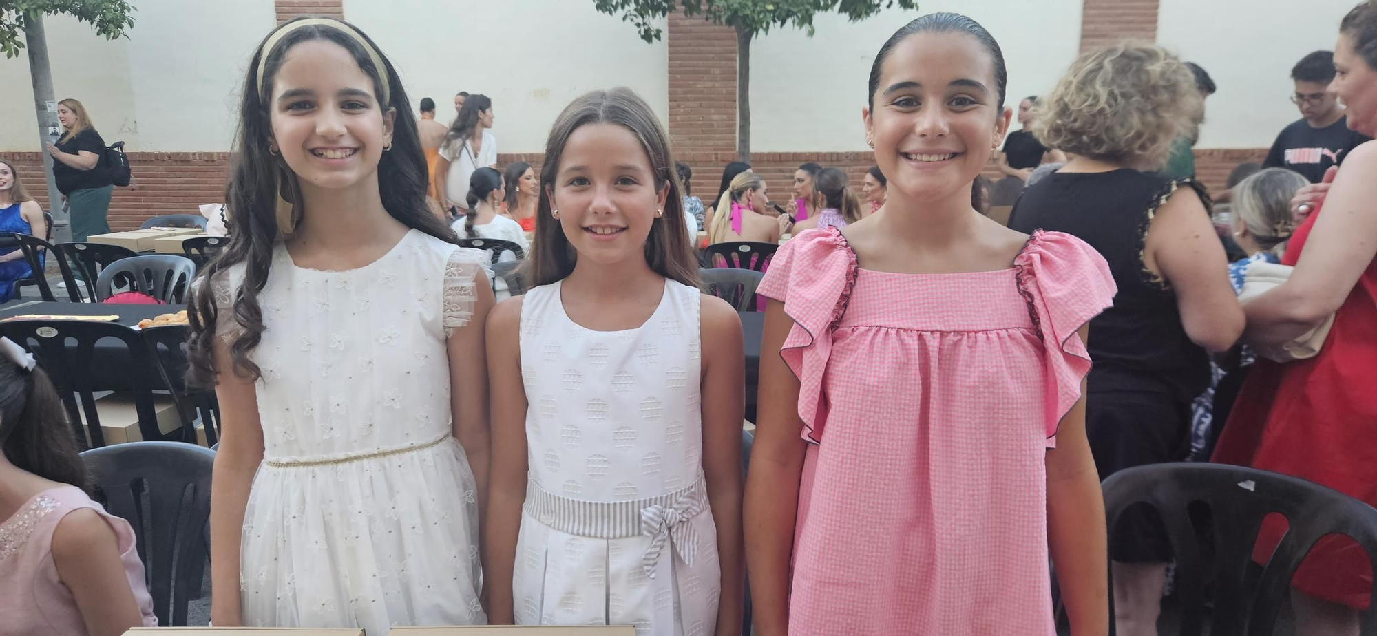 Candidatas a Fallera Mayor Infantil de València 2025 en la "punxà"
