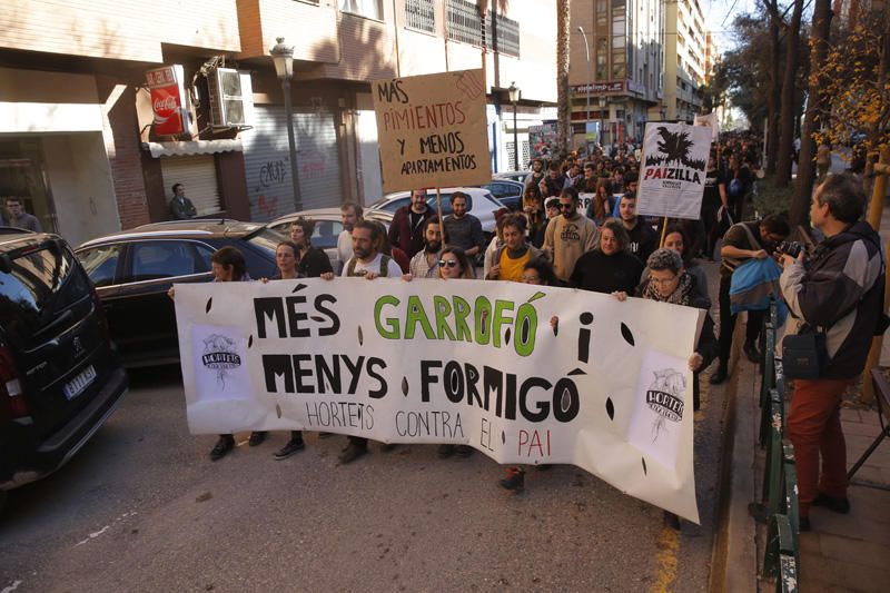 Manifestación contra el PAI de Benimaclet