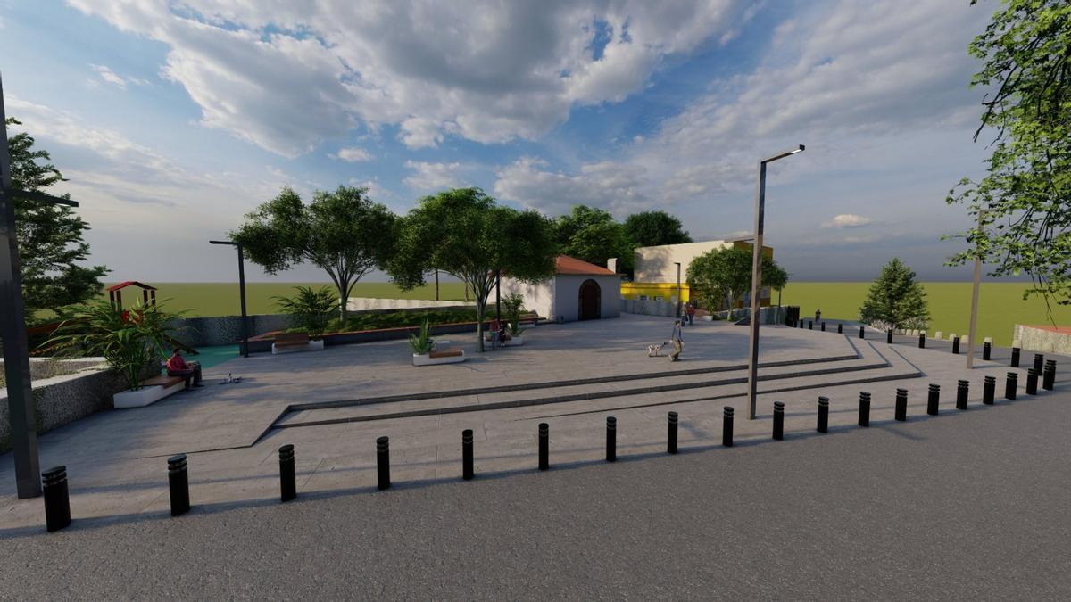 Infografía del nuevo aspecto de la futura plaza de San Jerónimo