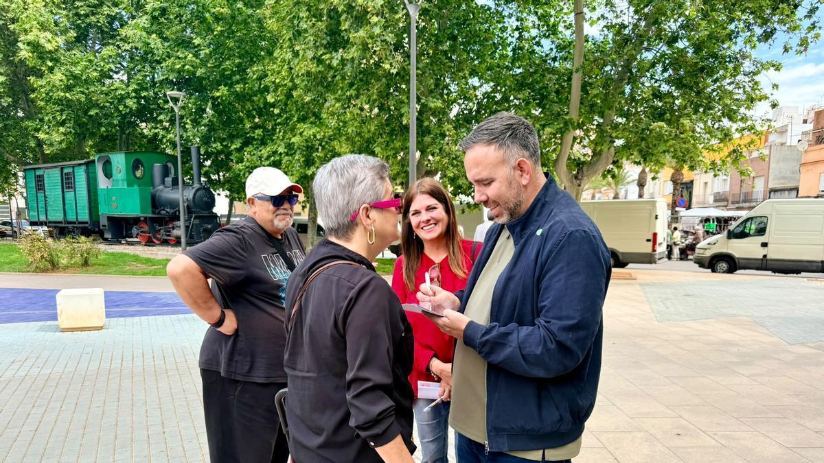 Rafa Simó, secretario general del PSPV-PSOE de Castelló en el Grau de Castelló.