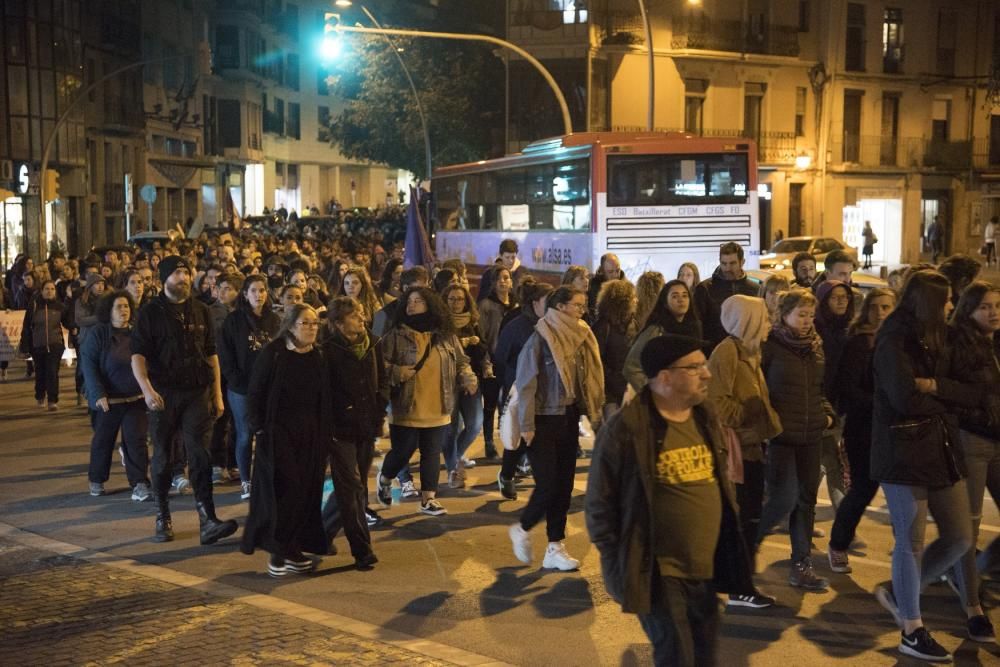 Manifestació contra la sentència de la violació a