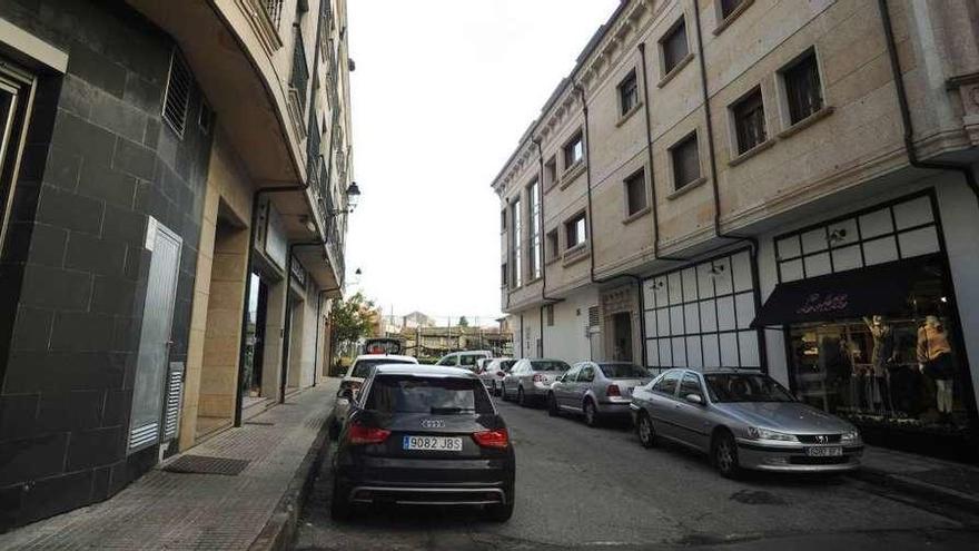 La calle Os Píos, en Cambados. // Iñaki Abella