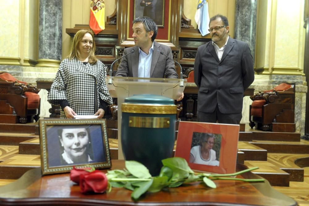 Homenaje a María Teresa Alvajar de la CRMH en A Co