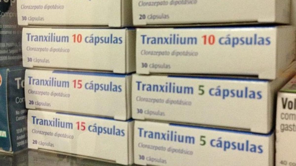 Varias cajas de Tranxilium.