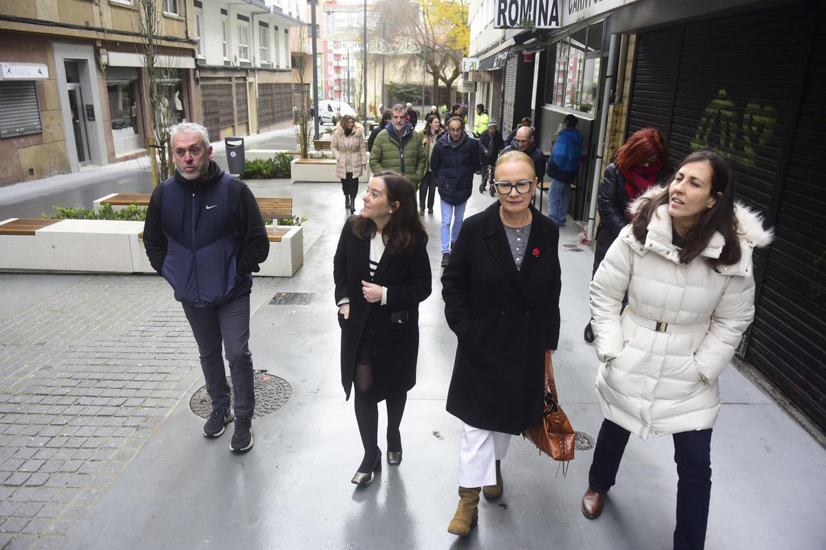 La alcaldesa visita la Sagrada Familia tras la primera fase de obras