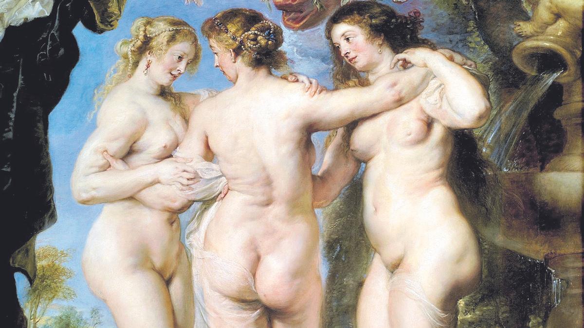 Cuadro de “Las tres Gracias” de Rubens.