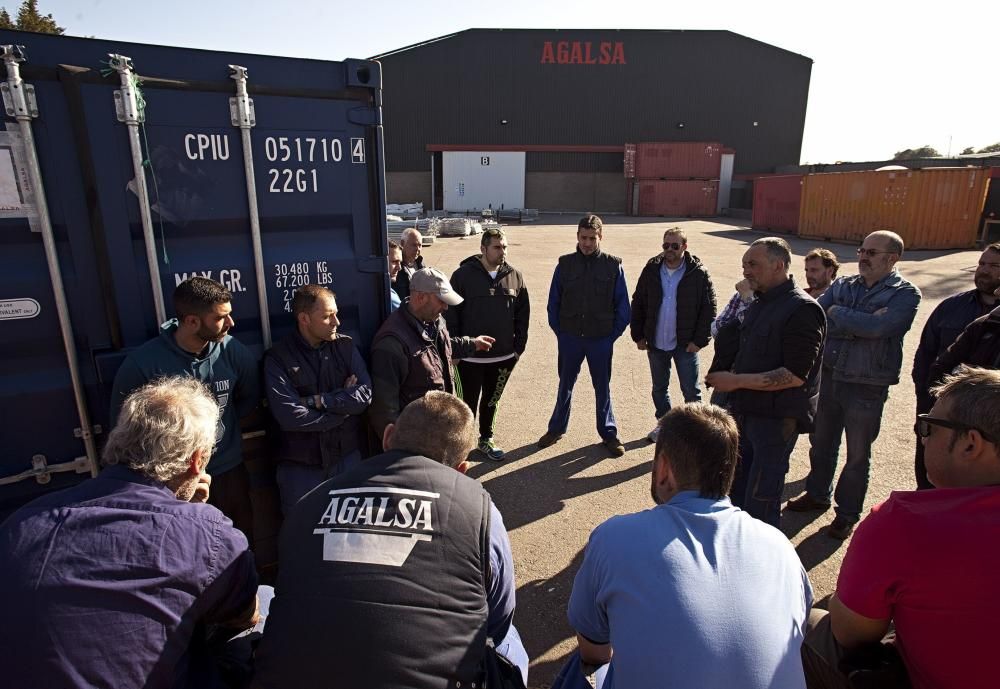 Reunión del comité de empresa de Agalsa con la administradora concursal.