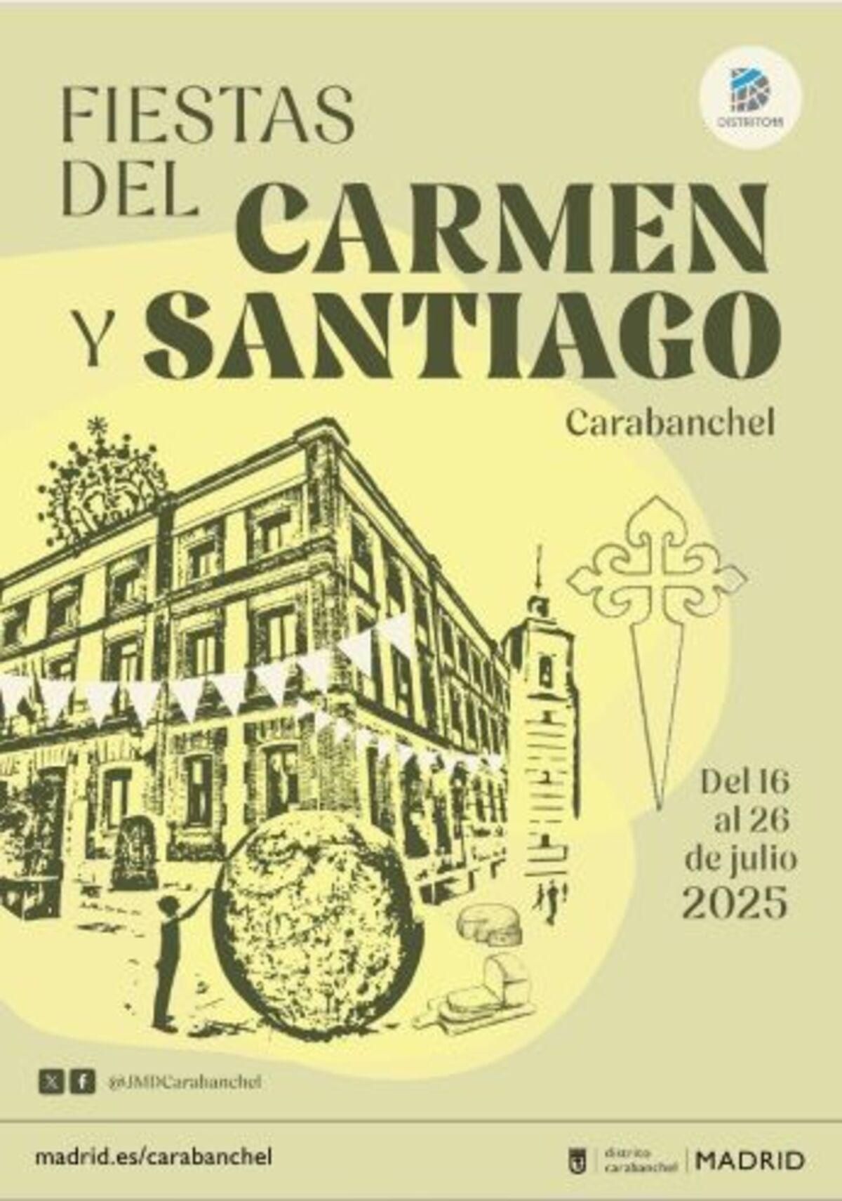 Cartel Fiestas del Carmen Carabanchel (1)