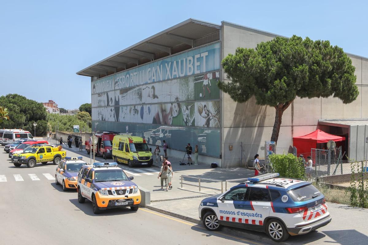 Los heridos han sido trasladados a un hospital de campaña en el polideportivo Can Xaubet en Pineda de Mar