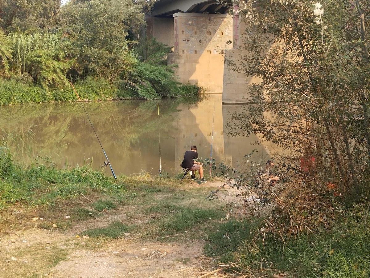 La presència de pescadors és freqüent a l'aiguabarreig