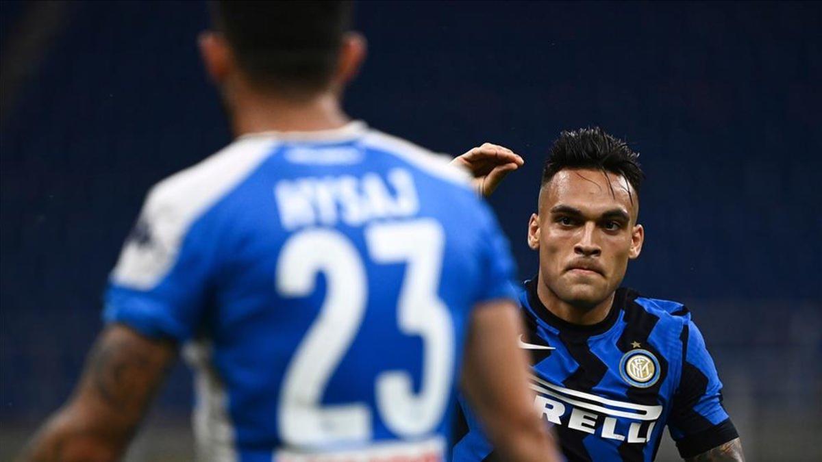 Lautaro Martínez anotó un gol de bella factura para dar el triunfo al Inter.