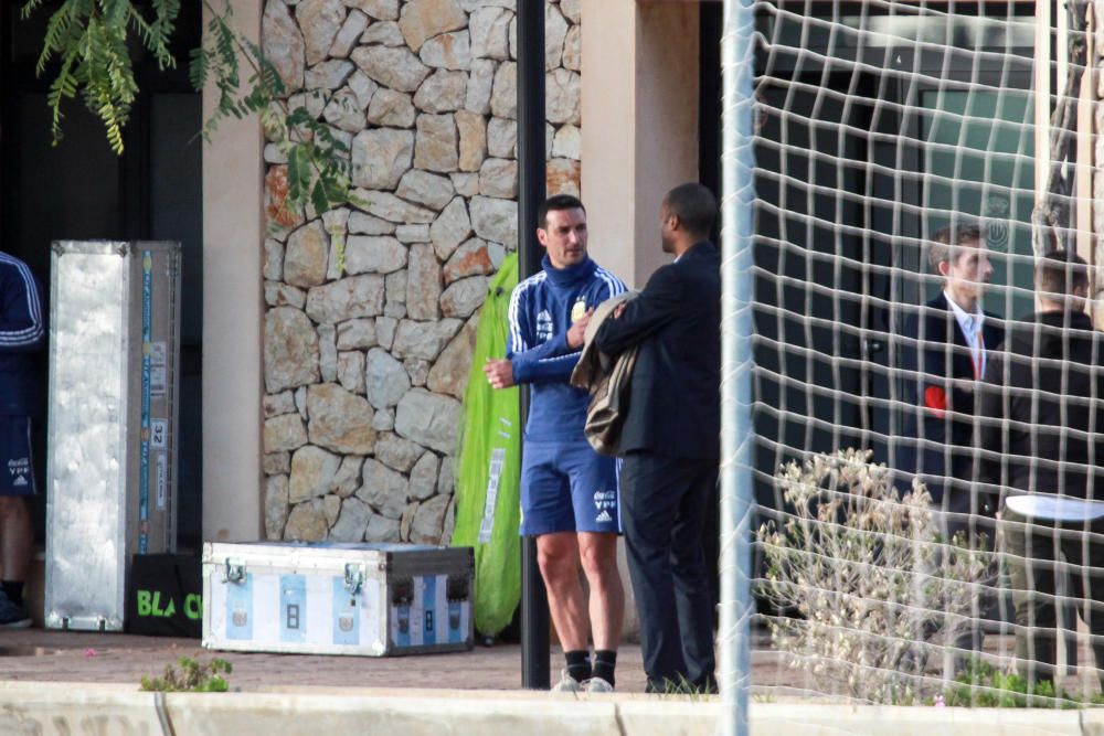 Segundo entrenamiento de la Argentina de Messi en Son Bibiloni