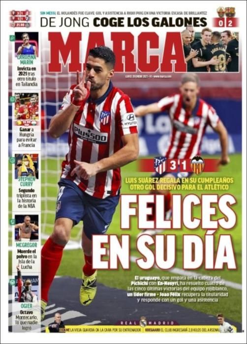 Portada MARCA lunes 25 enero 2021