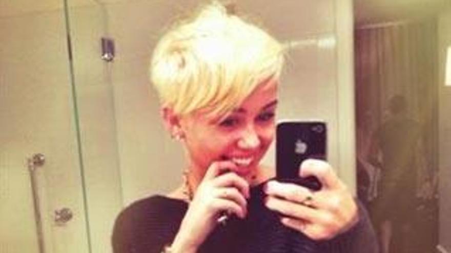 La actriz Miley Cyrus.