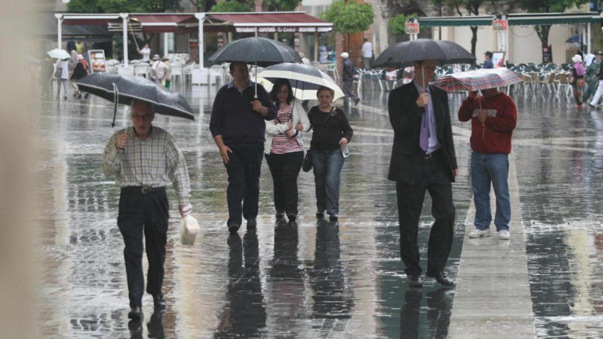 Lluvia en Murcia (archivo).