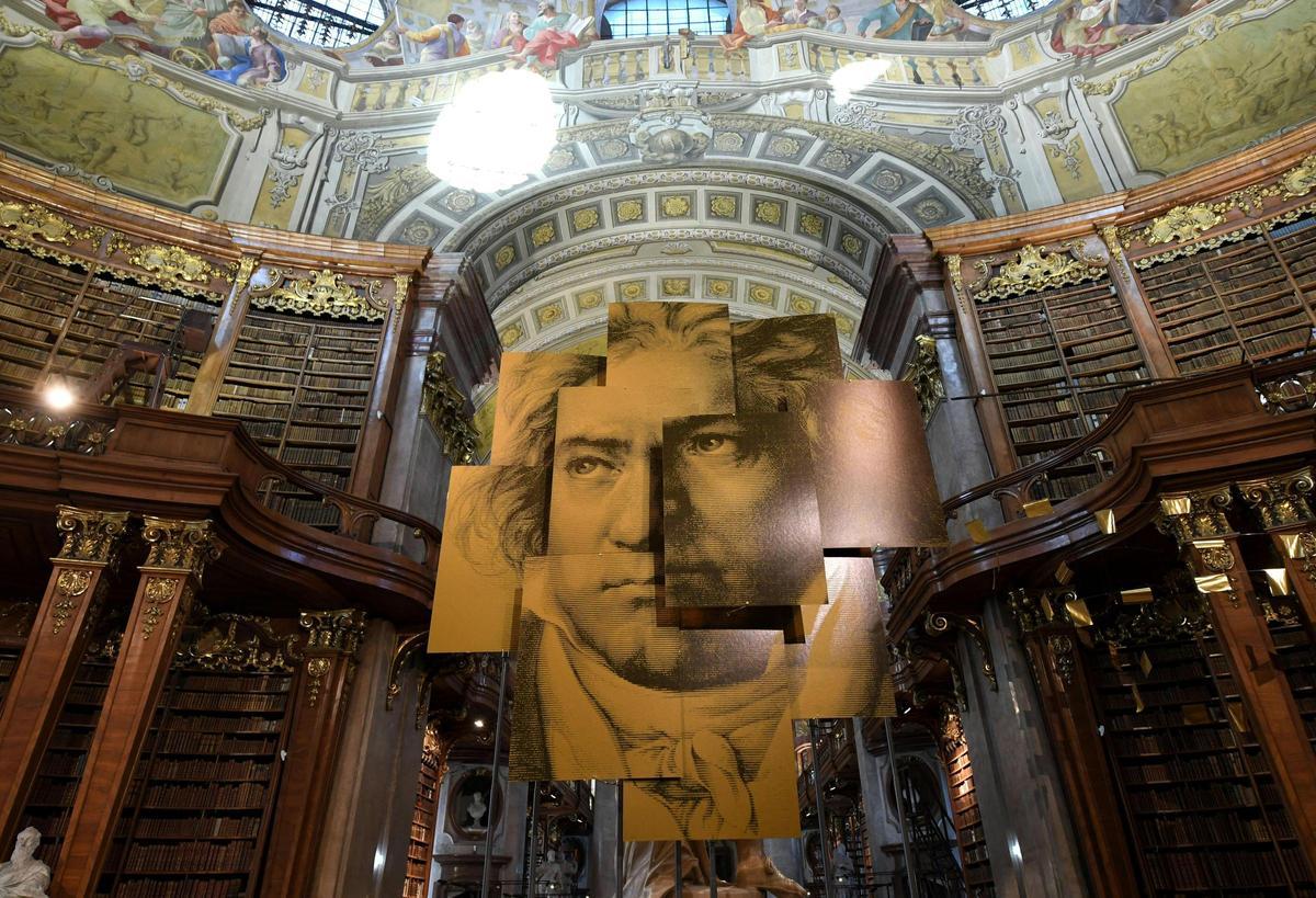 Muestra dedicada a Beethoven en la Biblioteca Nacional de Austria.