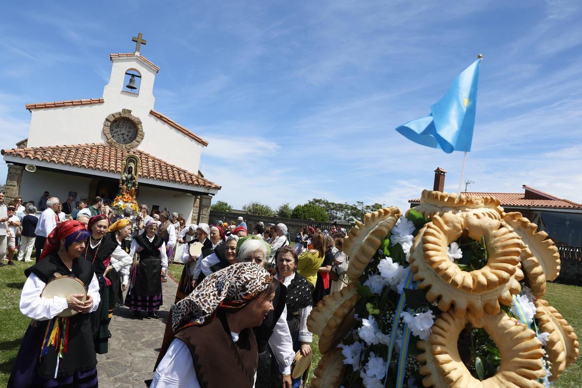 La procesión de la Virgen de La Providencia en Gijón, en imágenes