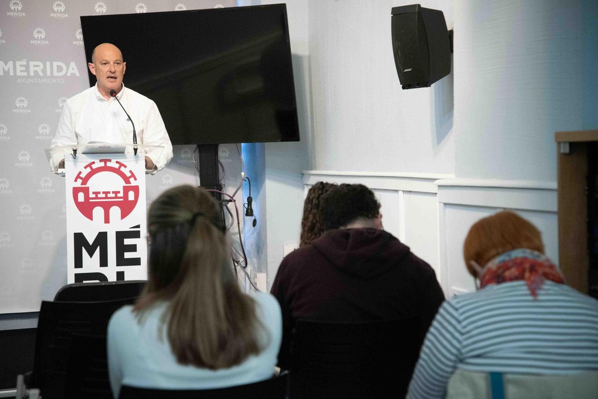 Presentación del plan de empleo, esta mañana.