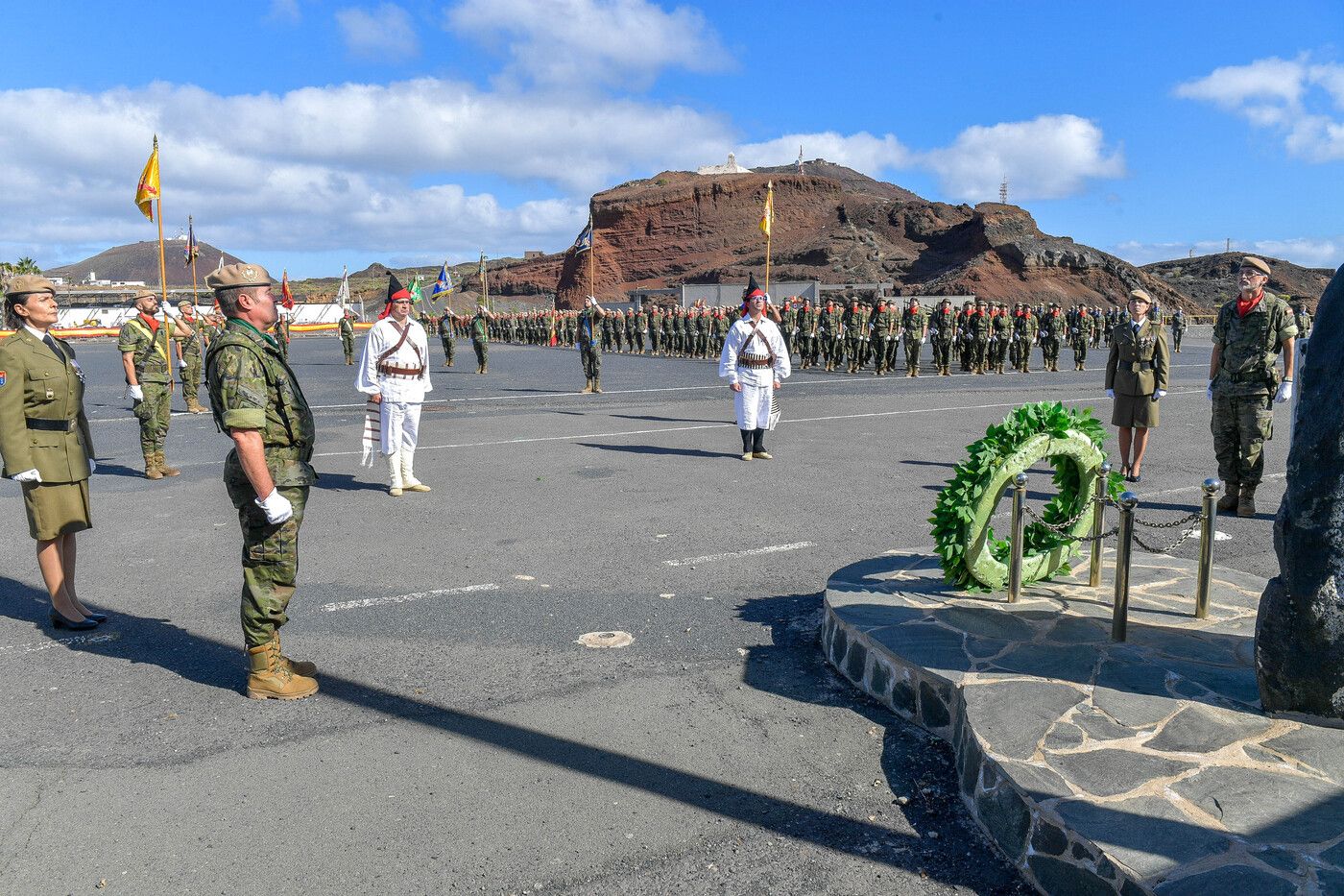 Celebración del día de la patrona de Infantería en Las Palmas de Gran Canaria