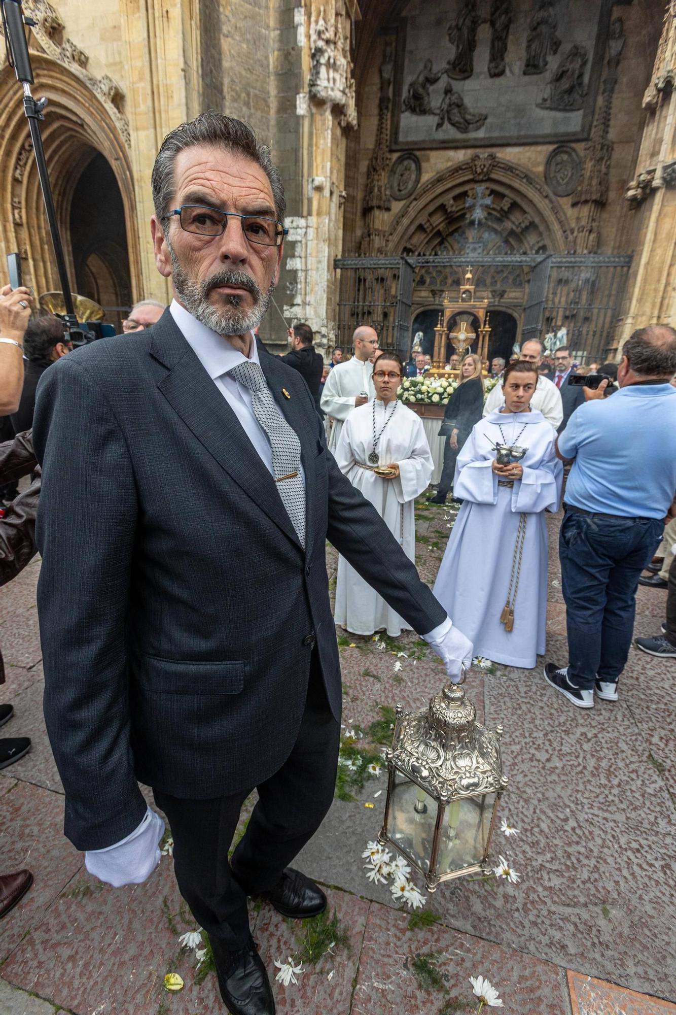 Celebración del Corpus en la Catedral de Oviedo