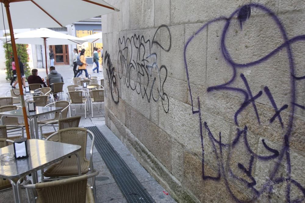 Vandalismo urbano en Vigo