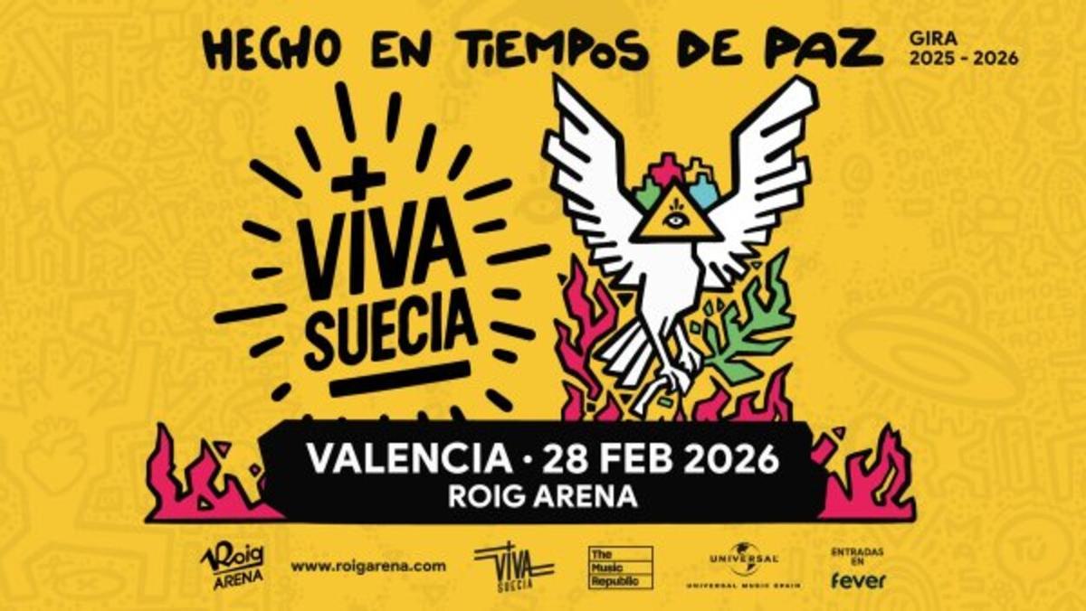 Viva Suecia para en el Roig Arena dentro de su gira 'Hecho en tiempos de paz'.