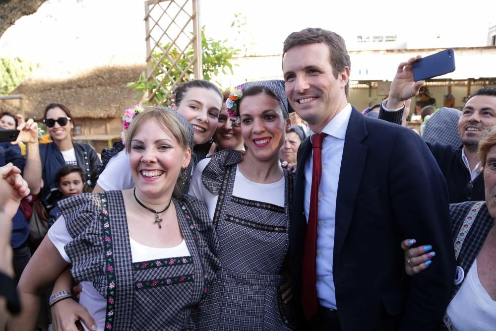 Pablo Casado visita Murcia un día antes del cierre de campaña