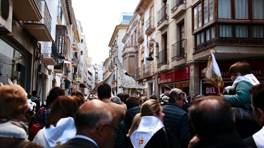 El alcalde de Lorca hace un llamamiento para la defensa de los colores desde el civismo esta Semana Santa