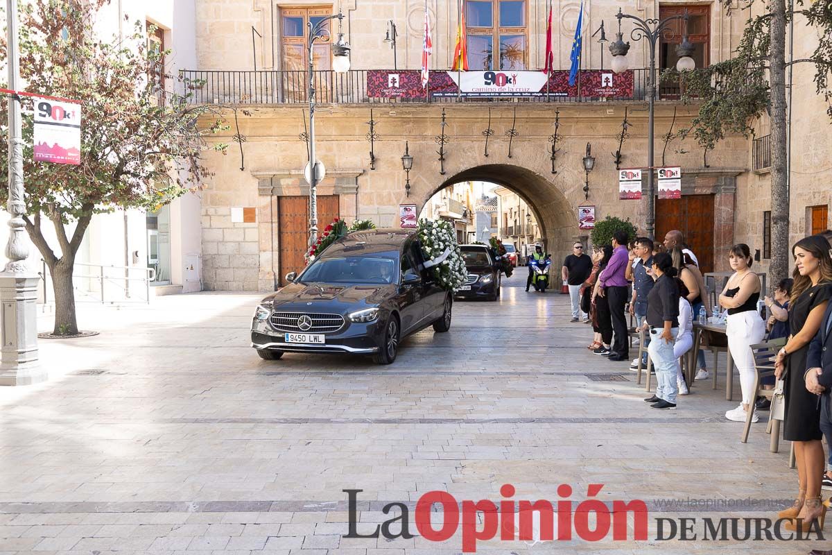 Imágenes del funeral en Caravaca de algunas de las víctimas del incendio en las discotecas de Murcia